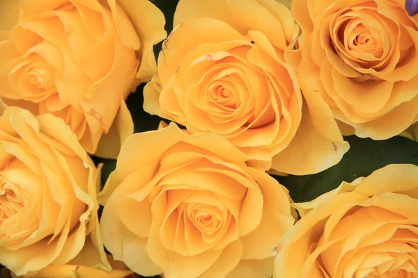 Žlutá růže kytice — Stock fotografie