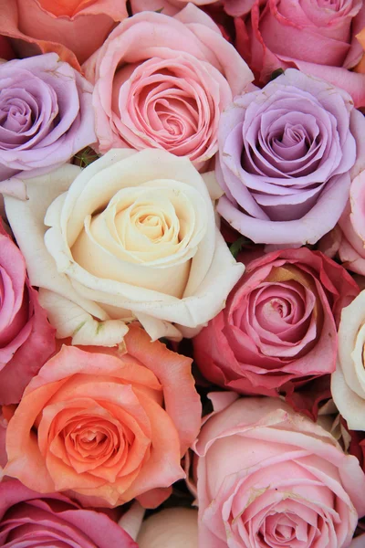 Pastel rose wedding flowers — Stock Photo, Image