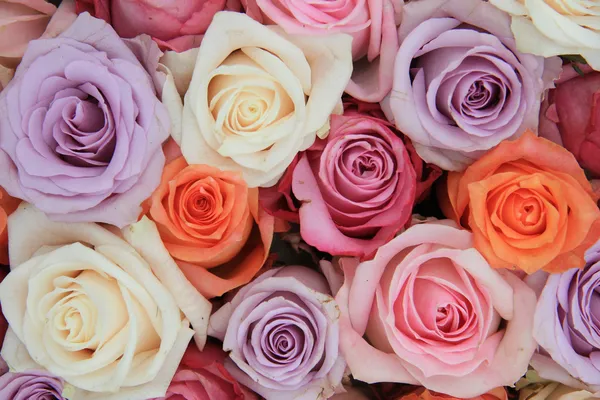 Pastelově růžové svatební květiny — Stock fotografie