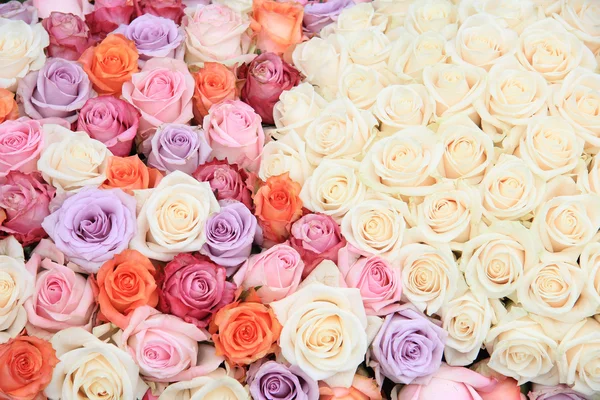 パステル調のバラの結婚式の花 — ストック写真