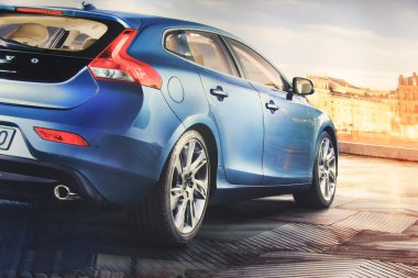 March 31st, Beesd the Netherlands Presentation of new Volvo V40 clipart