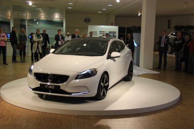 March 31st, Beesd the Netherlands Presentation of new Volvo V40 clipart