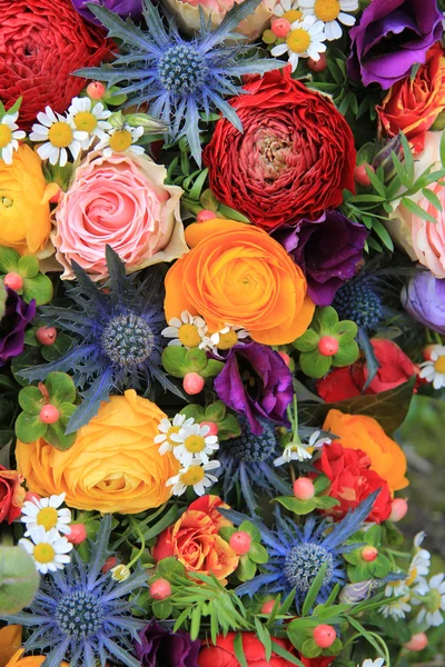 Smíšené letní květiny — Stock fotografie