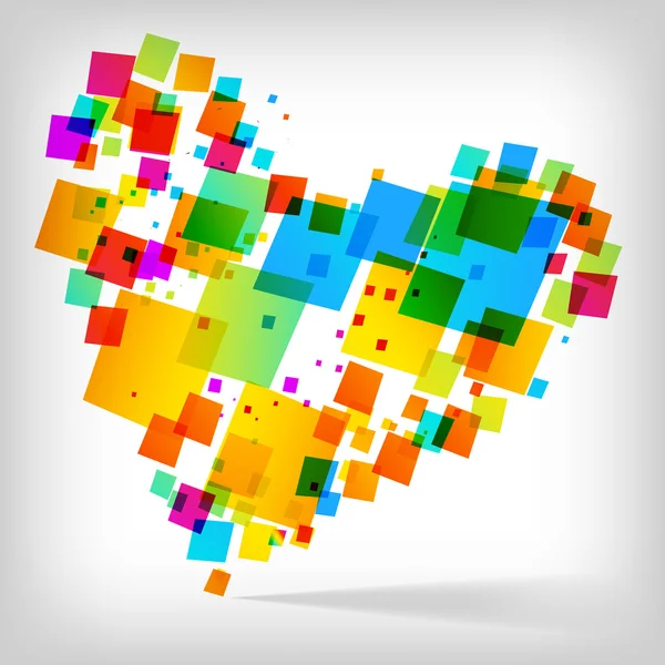 De abstracte hart kleurrijke achtergrond — Stockfoto