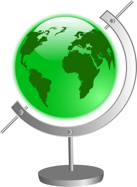 Yeşil küre vektörü — Stok Vektör