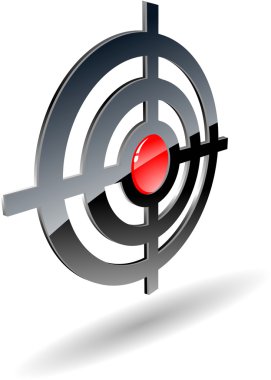 the abstract vector target clipart