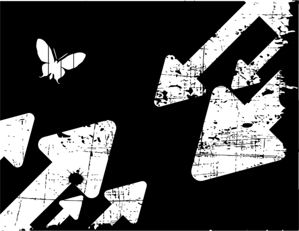 Μαύρο και άσπρο διάνυσμα ρετρό grunge φόντο — Διανυσματικό Αρχείο
