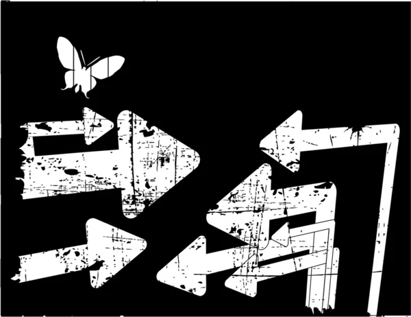 Μαύρο και άσπρο διάνυσμα ρετρό grunge φόντο — Διανυσματικό Αρχείο