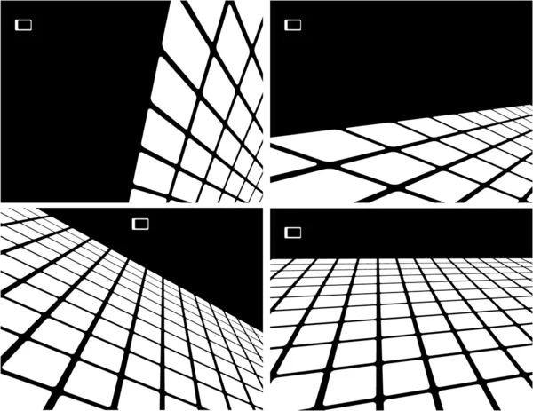 De zwart-witte vector abstracte achtergrond — Stockvector