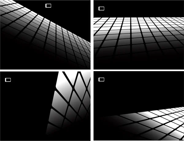 Le fond abstrait du vecteur noir et blanc — Image vectorielle