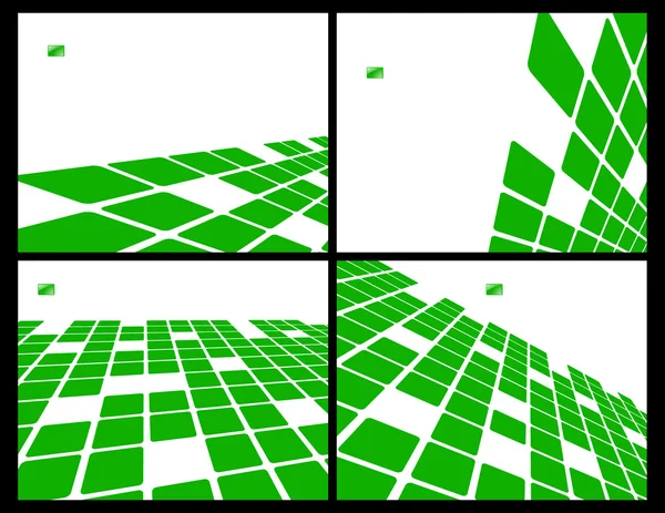 Den grønne vektorens abstrakte bakgrunn – stockvektor