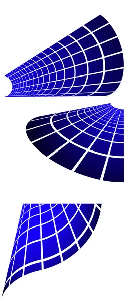 Latar belakang abstrak vektor biru - Stok Vektor