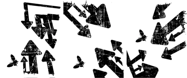 Le fond grunge rétro vecteur noir et blanc — Image vectorielle