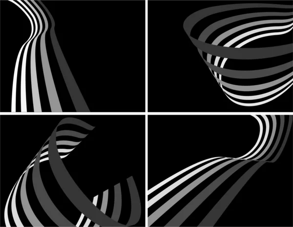 Lo sfondo astratto vettoriale bianco e nero — Vettoriale Stock