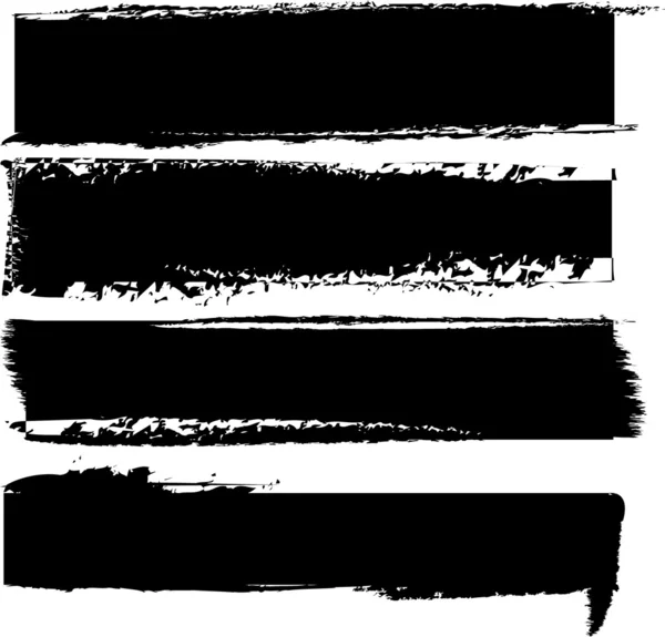矢量黑色横幅集 — 图库矢量图片