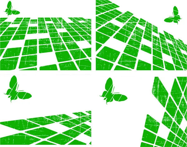El fondo abstracto vector verde — Archivo Imágenes Vectoriales