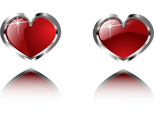 Os corações do vetor valentine —  Vetores de Stock