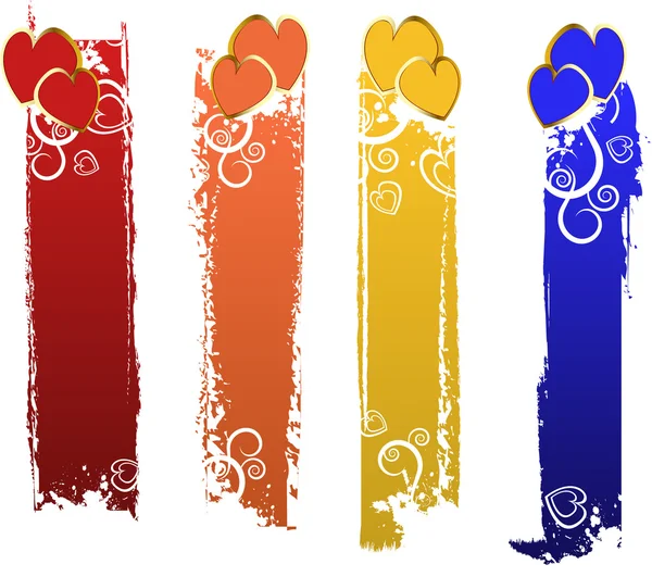 Set bannere de culoare vectorială — Vector de stoc