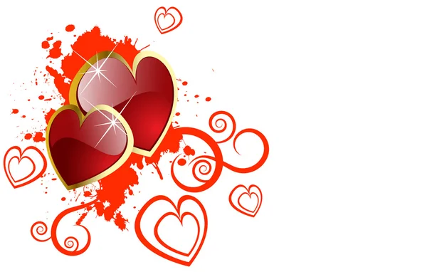 Le fond vectoriel de la Saint Valentin — Image vectorielle