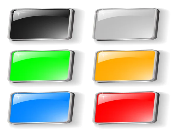 Wektor zestaw kolorowych przycisków — Wektor stockowy