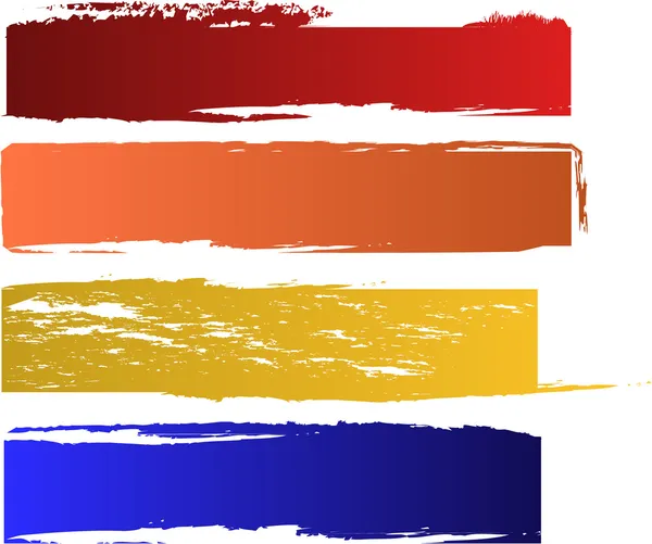 Set di banner a colori vettoriali — Vettoriale Stock