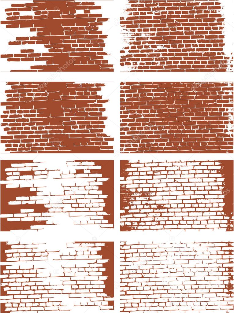 the vector brick wall set