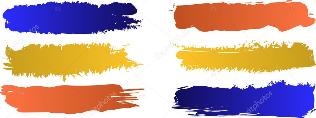 vector color banners set