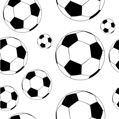 Soccer's ball seamless clipart