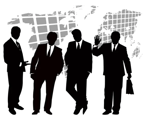 The business silhouette — ストック写真