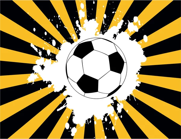 The grunge background with soccer ball — Zdjęcie stockowe