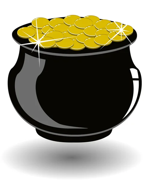 The st. patricks day pot of gold — 图库照片