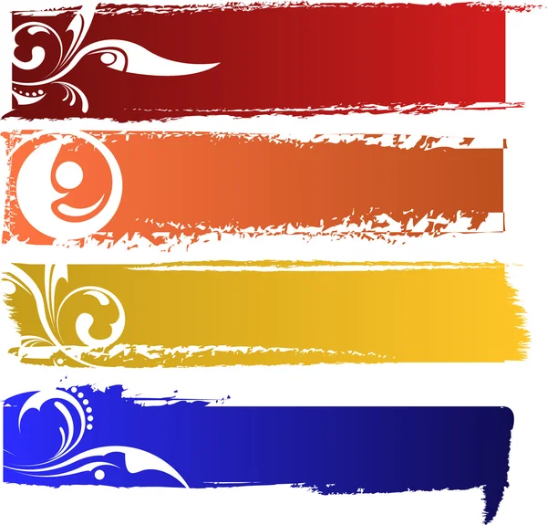 Banners de cor definido — Fotografia de Stock