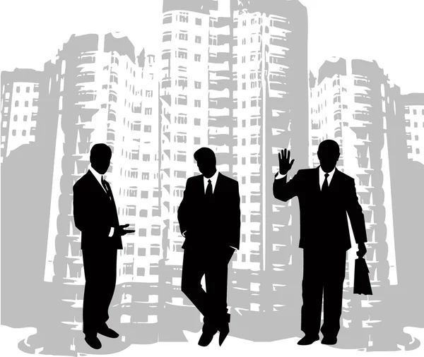 The business silhouette — Stok fotoğraf