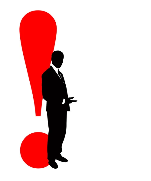 The business silhouette — Stok fotoğraf