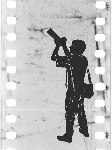 The Photographer's silhouette — 图库照片