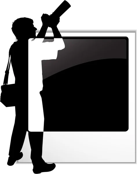 The Photographer's silhouette — Stock Photo, Image