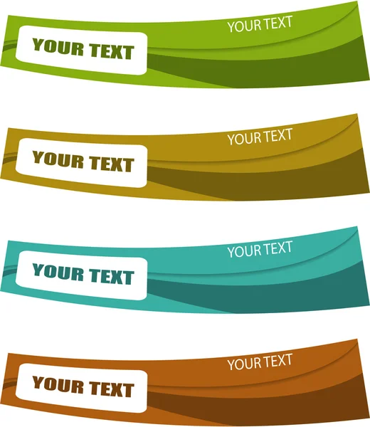 The color banner set — Stock Photo, Image