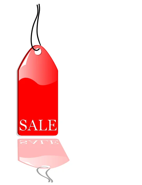 O rótulo de venda vermelho — Fotografia de Stock