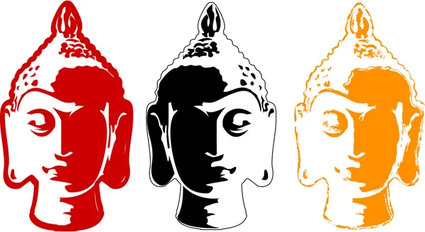 The color buddha head set — Φωτογραφία Αρχείου