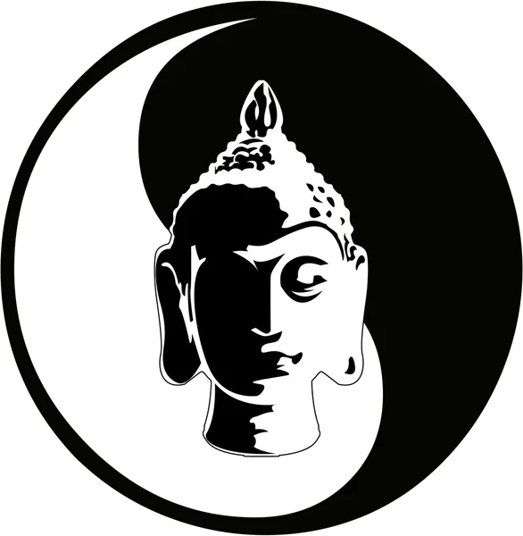 A cabeça de buddha — Fotografia de Stock