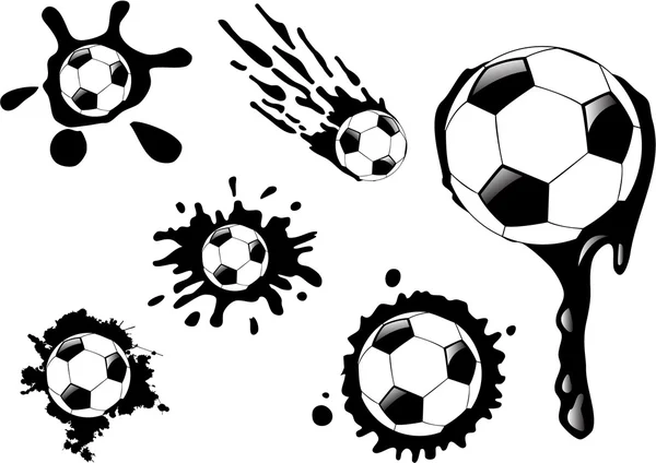 The soccer ball blot — Zdjęcie stockowe