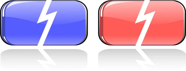 El conjunto de botones de vector de color — Archivo Imágenes Vectoriales