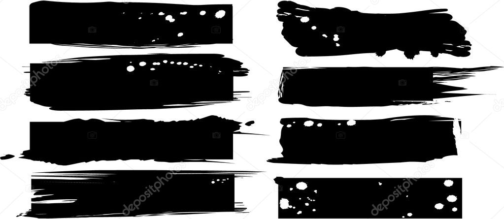 Vector black banners set — Stock Vector © sdmixx #9719790