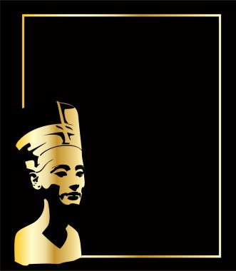 nefertiti altın vektör başkanı