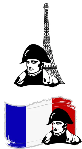 O vetor Napoleão Bonaparte cabeça — Vetor de Stock