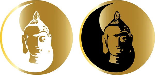 Der Vektor Goldbuddha — Stockvektor