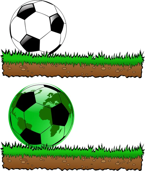 The vector abstract sport soccer background — Stock Vector