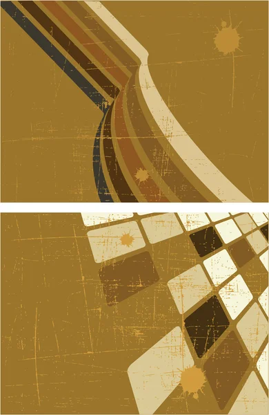El conjunto de fondo abstracto vector marrón — Archivo Imágenes Vectoriales