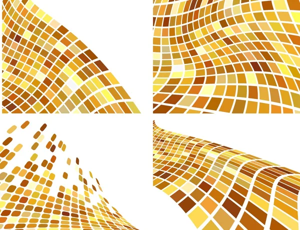 El vector de fondo abstracto dorado conjunto — Vector de stock