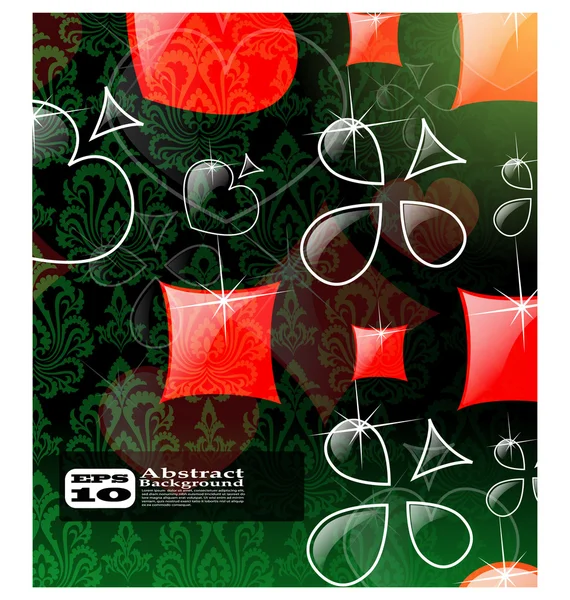O vetor abstrato play card fundo eps 10 —  Vetores de Stock